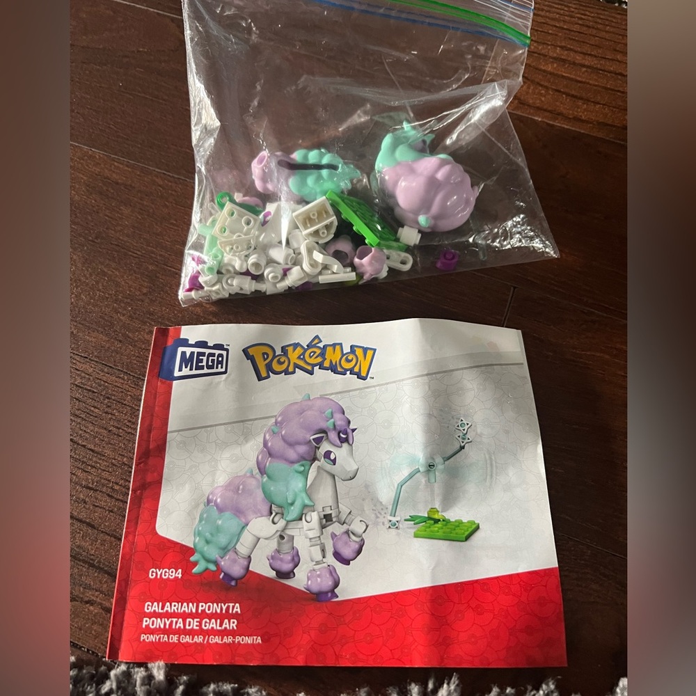 Set of 3 Mega Blocks Pokemon building sets.